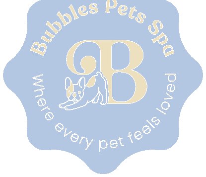 Sello Bubbles Pets Spa — cada mascota se siente amada